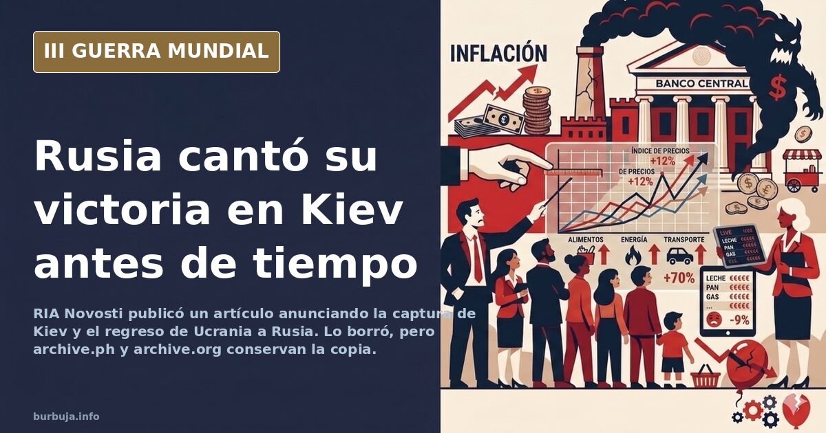 Mapa de Ucrania con flechas rusas hacia Kiev y un documento digital archivado en primer plano
