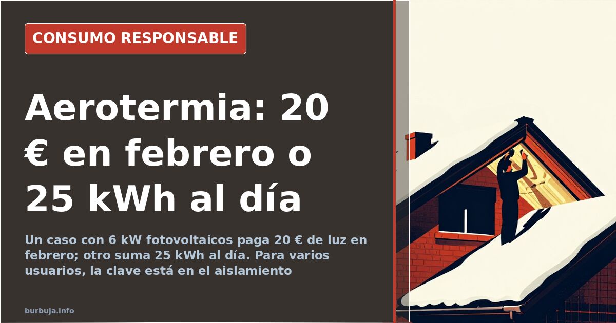 Aerotermia: cuándo es rentable y cuándo es un gasto sin retorno