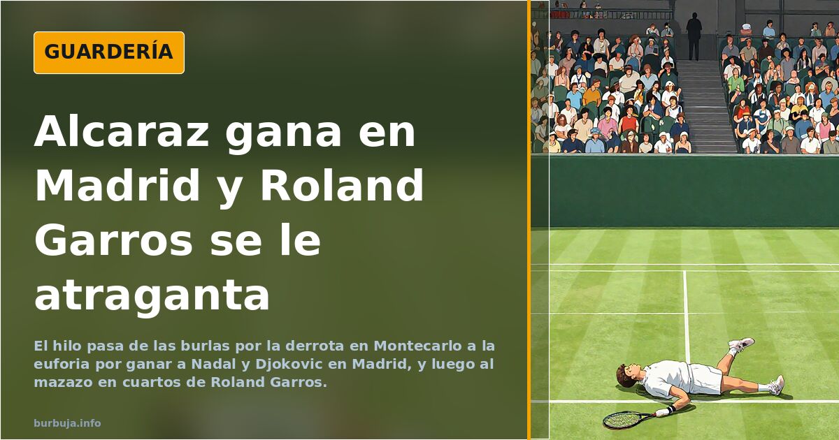 Alcaraz gana en Madrid y Roland Garros se le atraganta