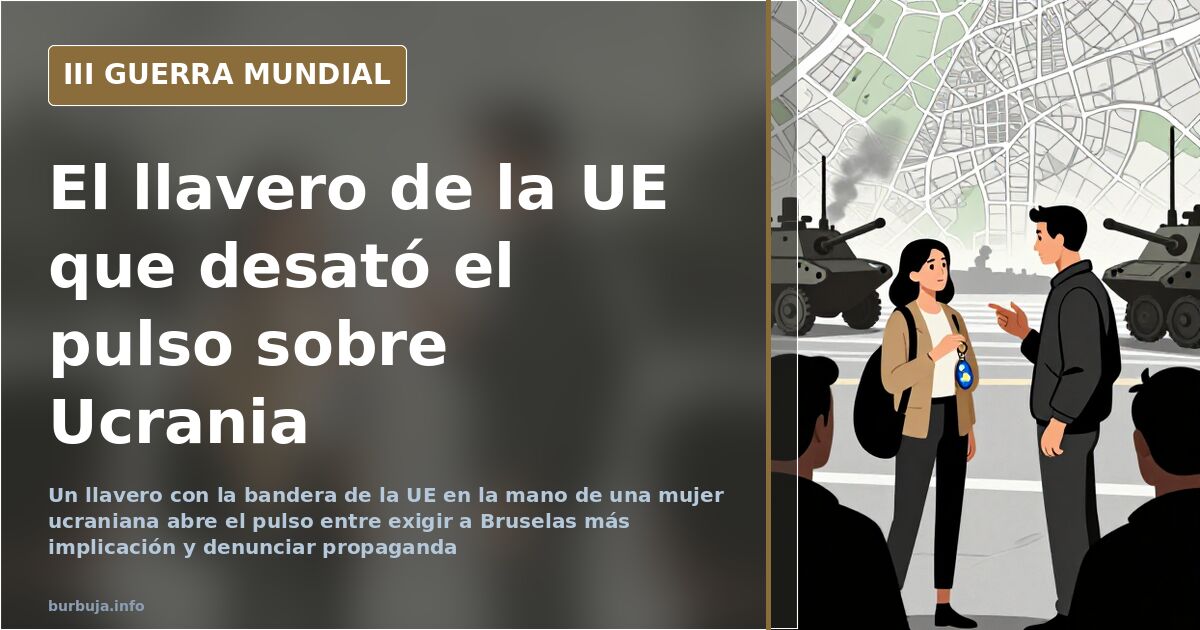 El llavero de la UE en Ucrania: símbolo y munición del relato