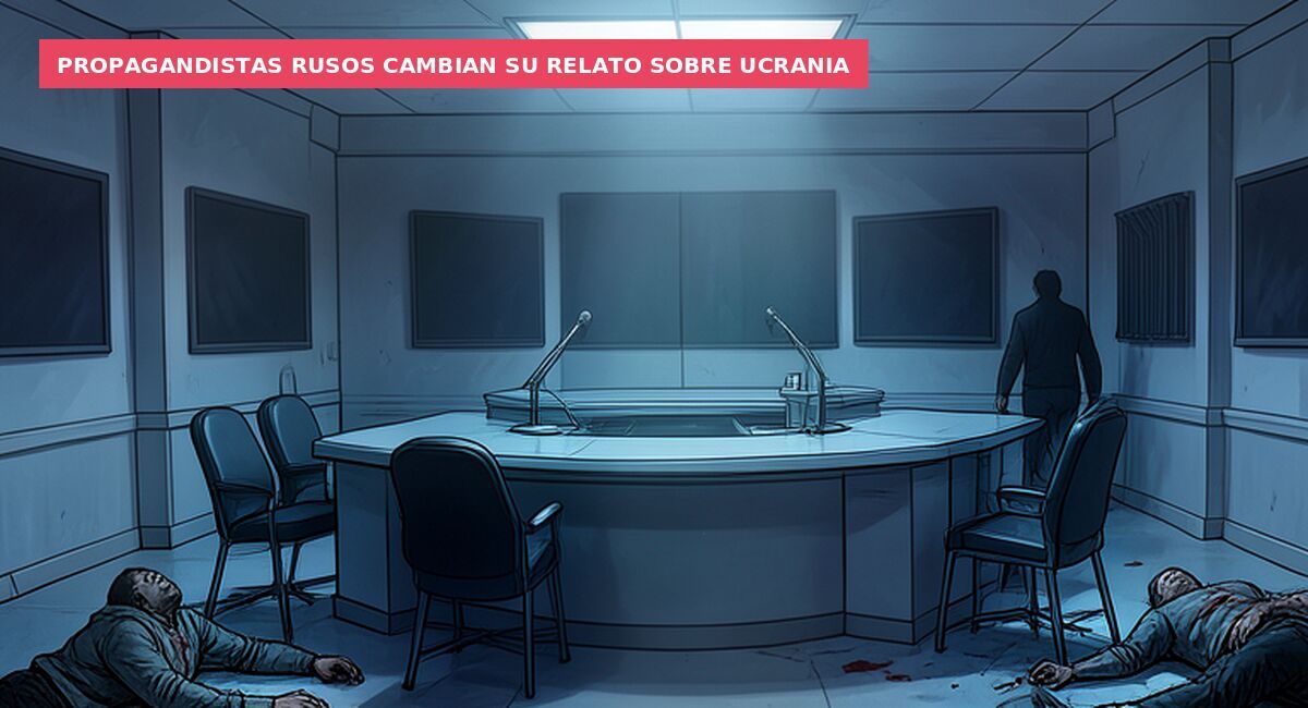 Propagandistas rusos cambian su relato sobre Ucrania