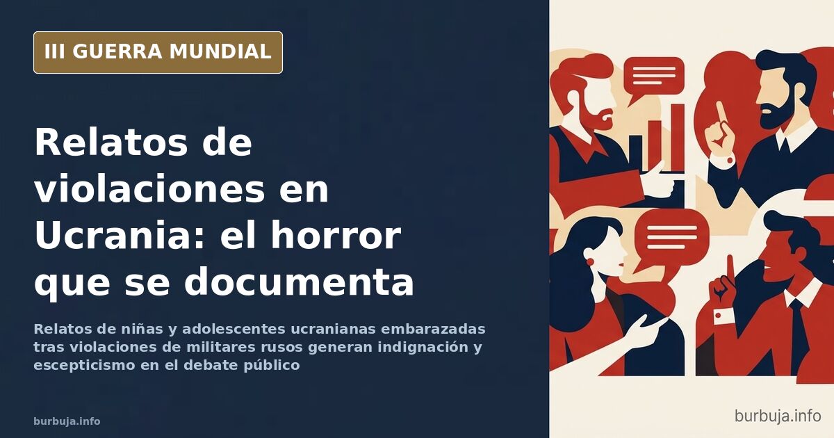 Ilustración documental desaturada de un mapa de Ucrania con siluetas de equipamiento militar y humo distante en el horizonte