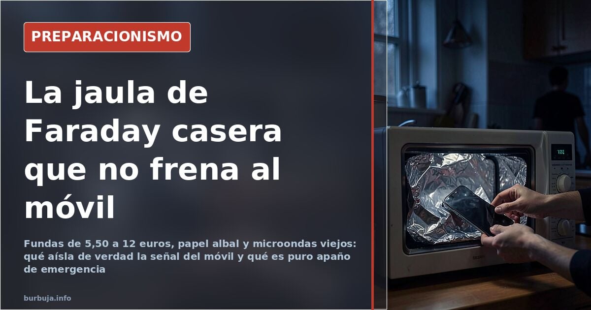 Faraday cage for your phone: from tin foil to the microwave