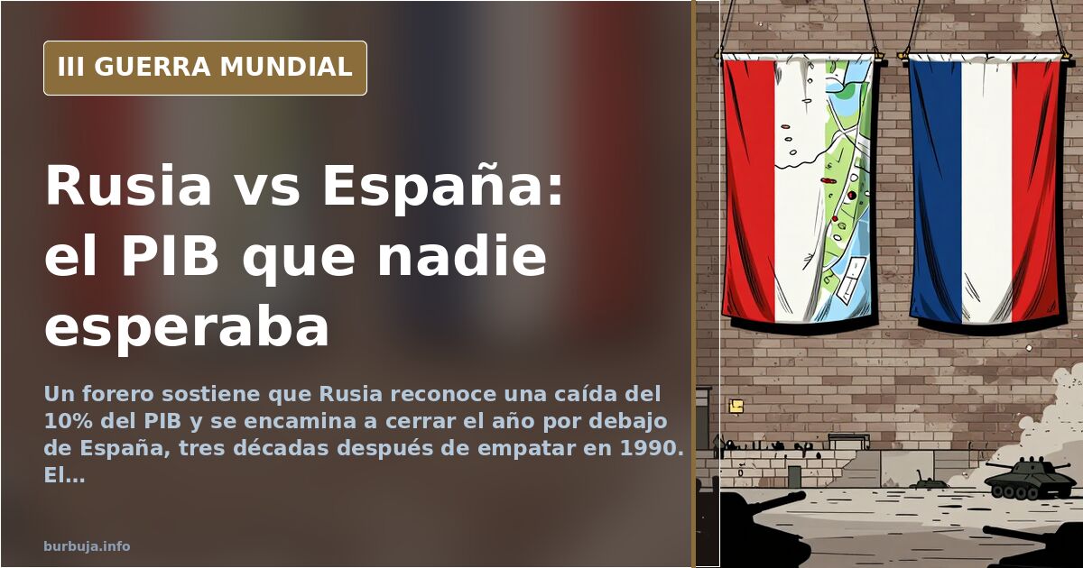 «Rusia tendrá en diciembre menos PIB que España»