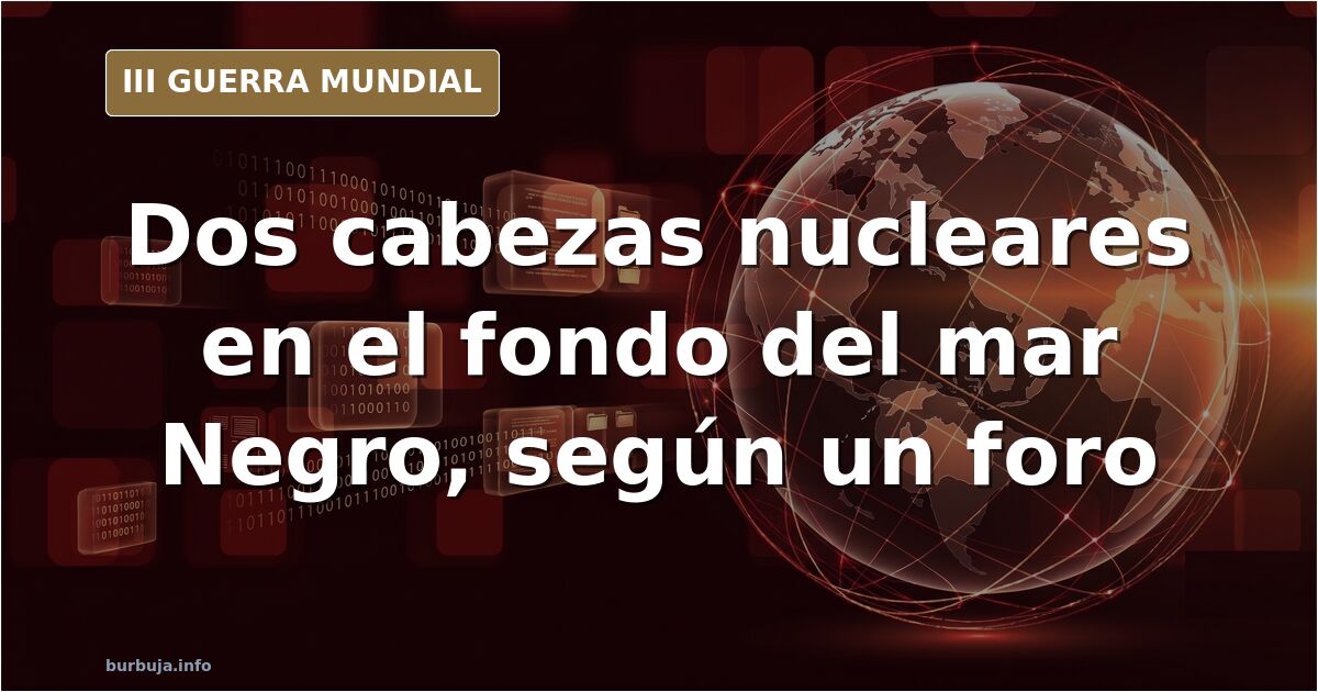 Silueta de un crucero de guerra ruso hundiéndose en el mar Negro, con la afirmación no confirmada de dos cabezas nucleares a 