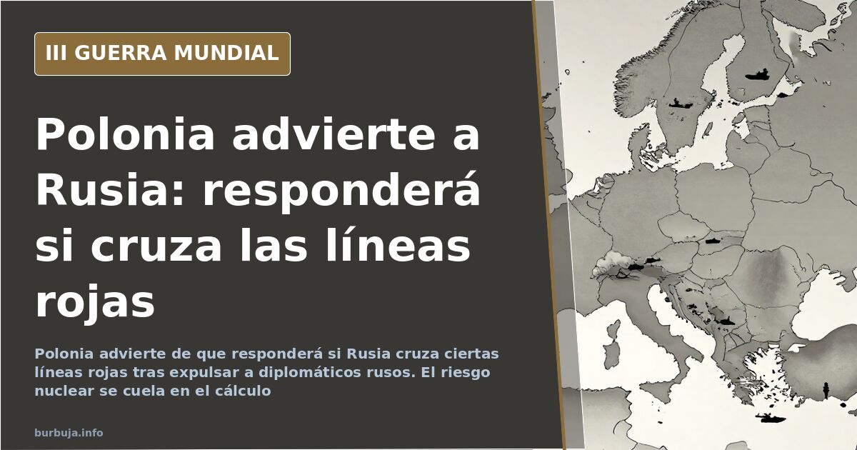 Mapa del este de Europa con Polonia señalada