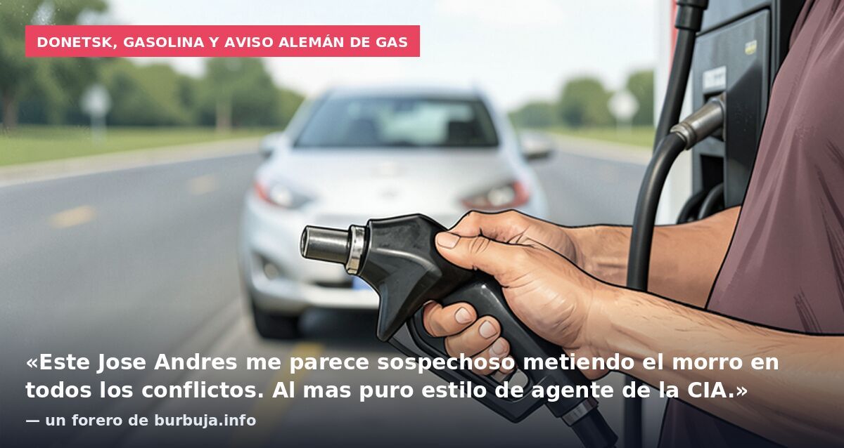 Donetsk, gasolina y aviso alemán de gas: «Este Jose Andres me parece sospechoso metiendo el morro en todos los conflictos. Al mas puro estilo de agente de la CIA.» — un forero de burbuja.info