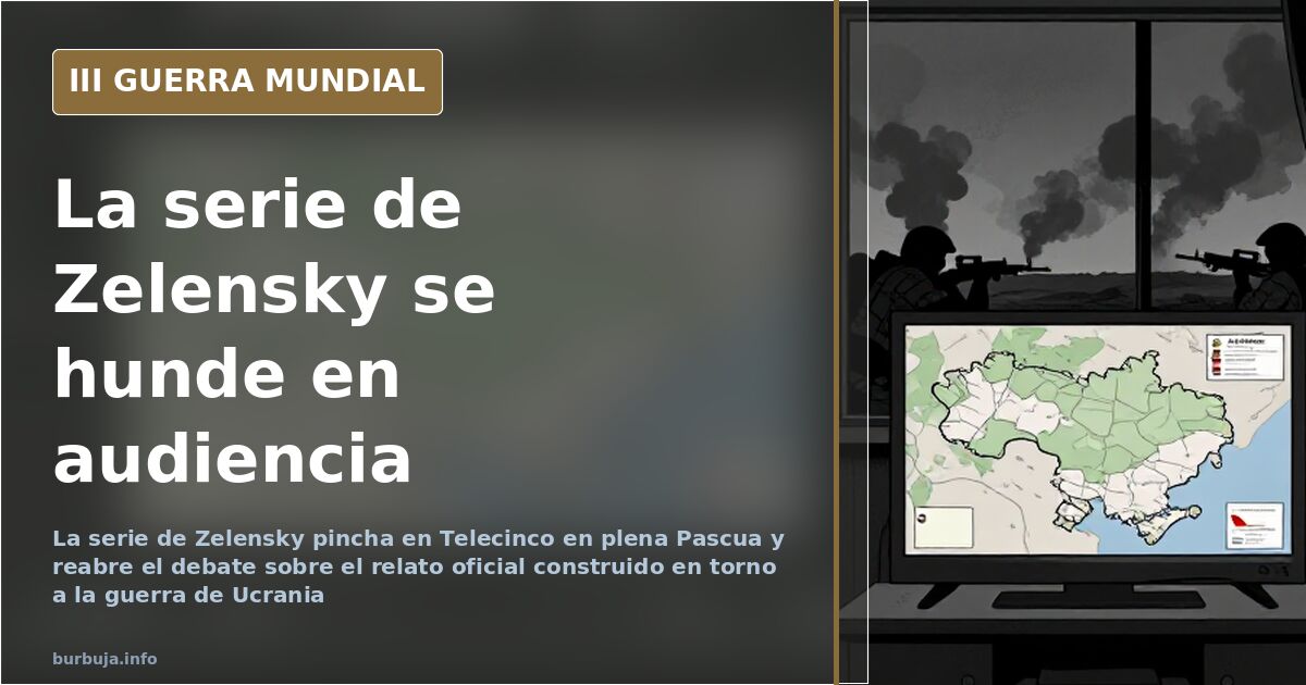 La serie de Zelensky fracasa en Telecinco en plena Pascua