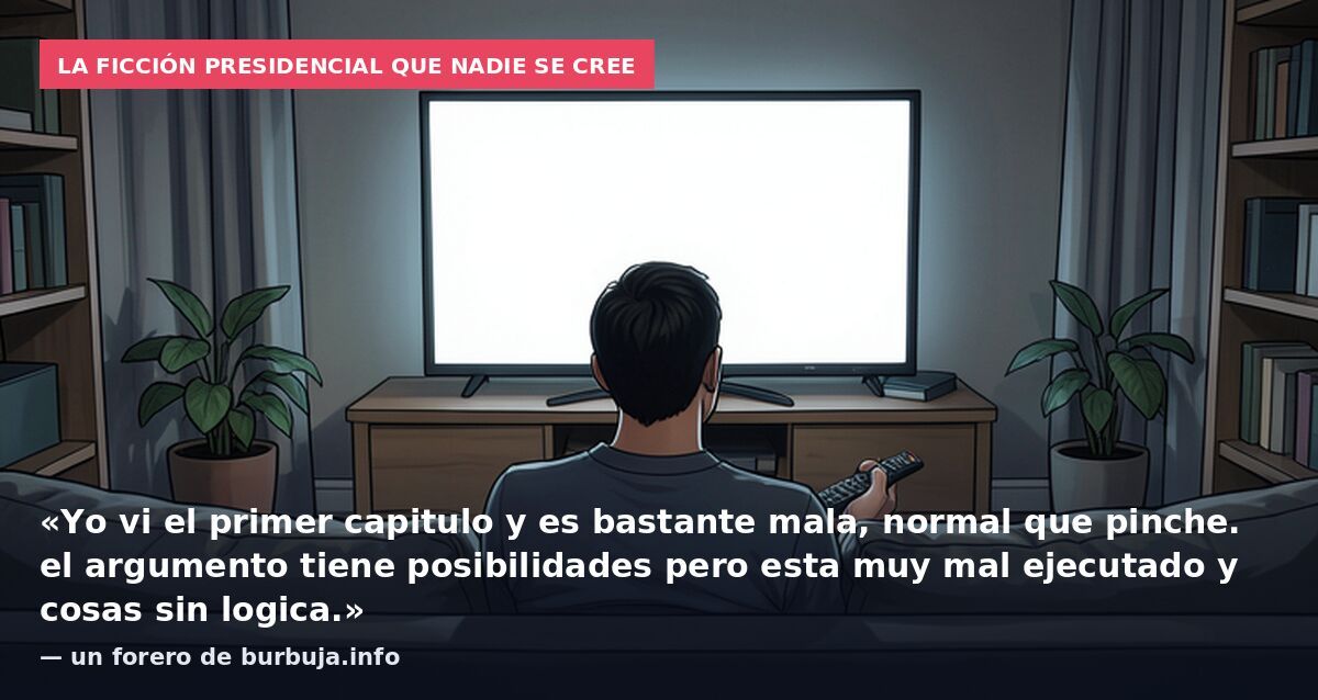 La ficción presidencial que nadie se cree: «Yo vi el primer capitulo y es bastante mala, normal que pinche. el argumento tiene posibilidades pero esta muy mal ejecutado y cosas sin logica.» — un forero de burbuja.info