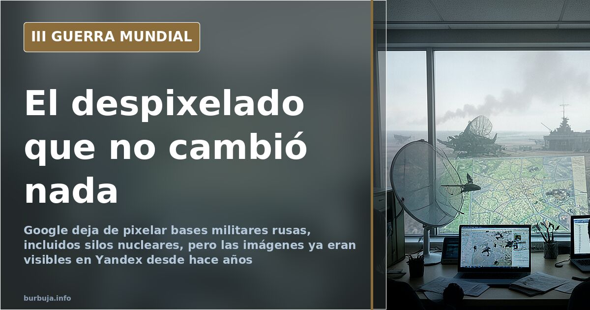 Google despixela bases rusas y el mundo entero ve lo que ya sabía