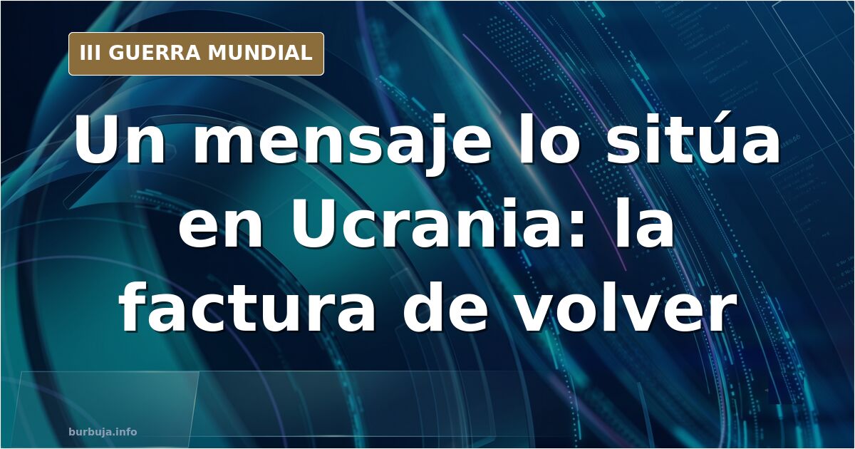 Ilustración de un combatiente y humo en el horizonte para el artículo sobre el valenciano que un mensaje sitúa combatiendo en