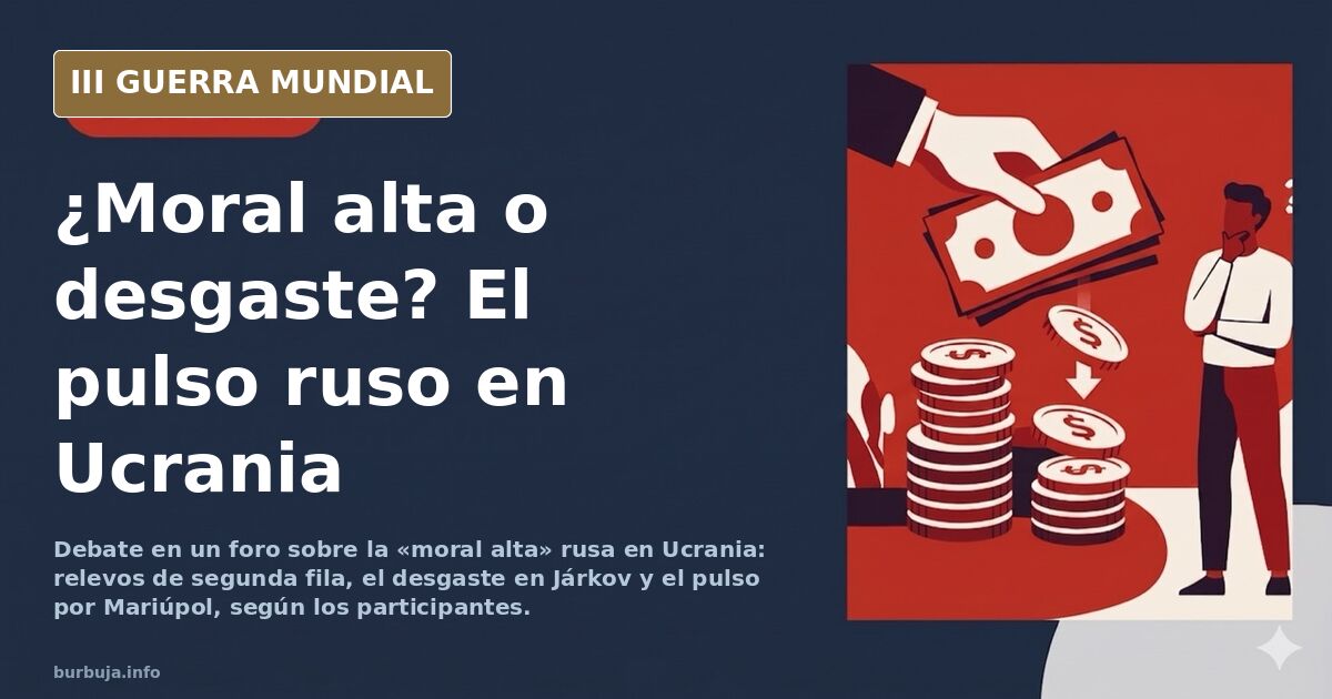 «Moral alta» en Rusia: el debate sobre el desgaste en Ucrania