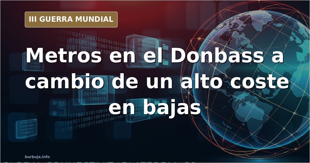 Ofensiva rusa en el Donbass: metros a cambio de muchas bajas
