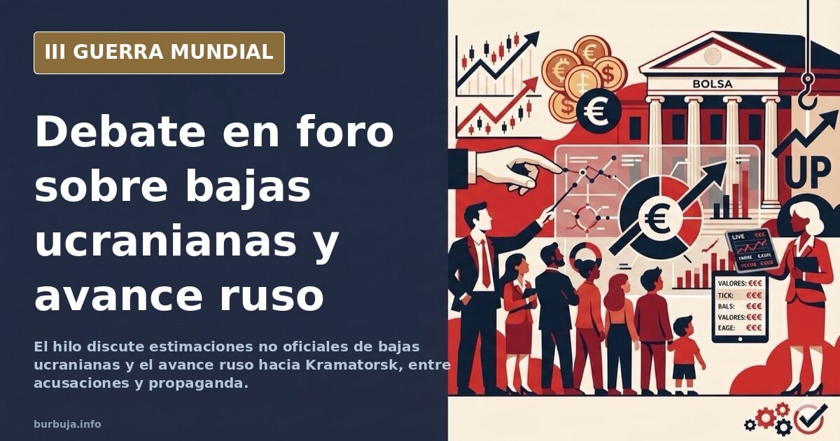 Un foro debate sobre las bajas ucranianas y el avance ruso