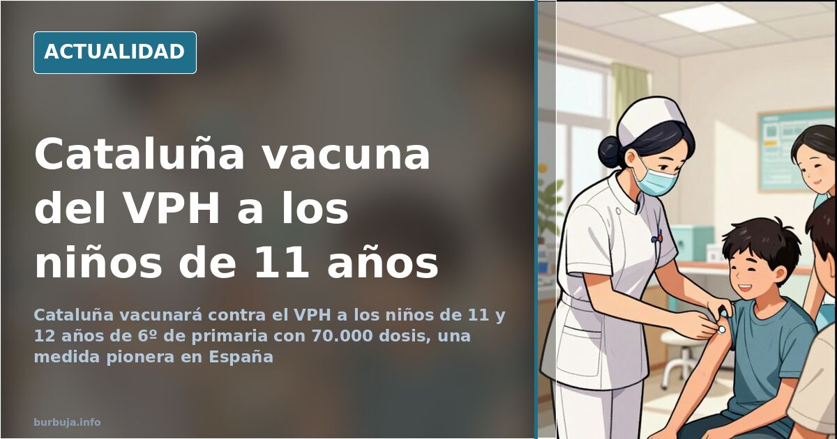 Catalonia to vaccinate boys aged 11 against HPV