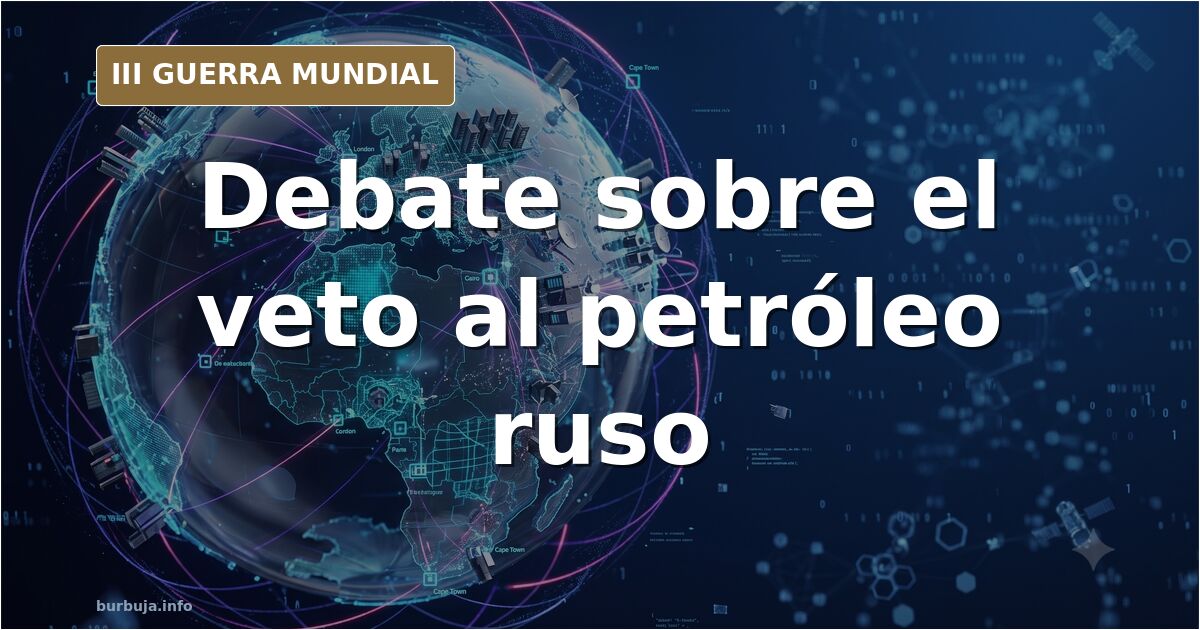 Mapa de Europa con rutas de oleoductos y buques petroleros, símbolo de la prohibición del petróleo ruso