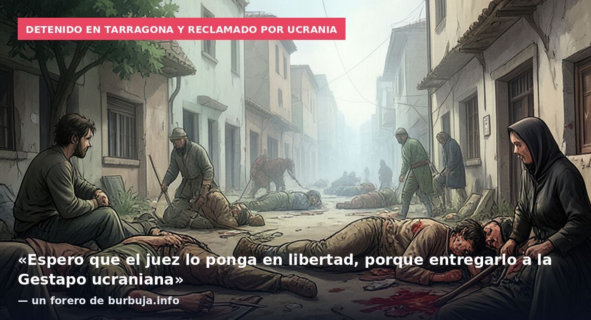 Detenido en Tarragona y reclamado por Ucrania: «Espero que el juez lo ponga en libertad, porque entregarlo a la Gestapo ucraniana» — un forero de burbuja.info