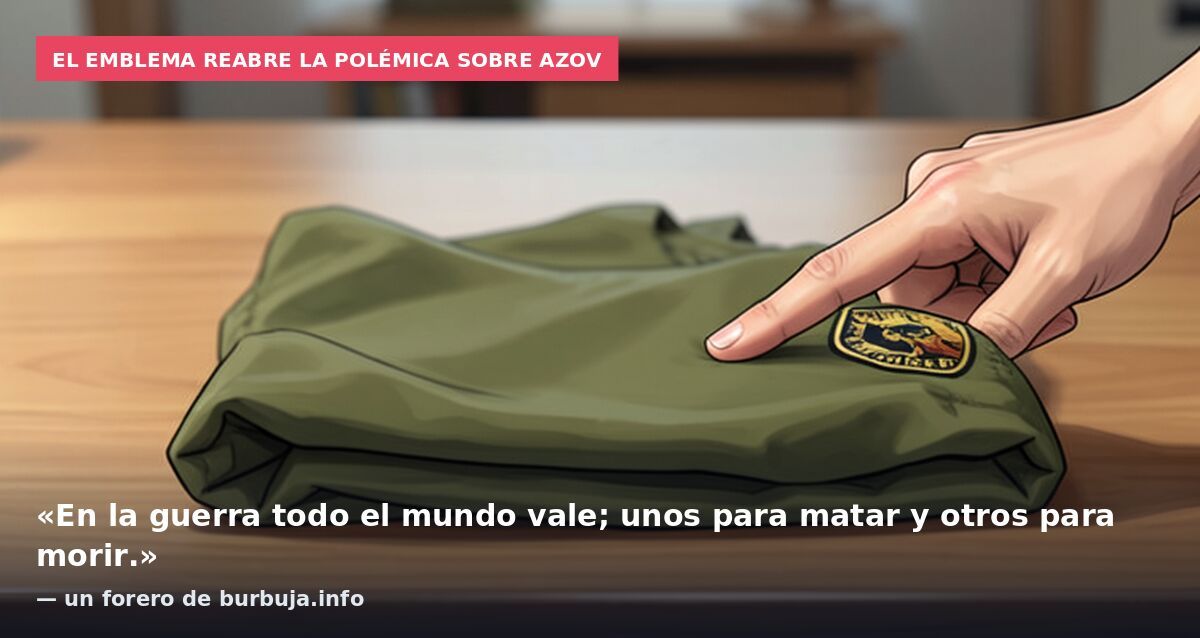 El emblema reabre la polémica sobre Azov: «En la guerra todo el mundo vale; unos para matar y otros para morir.» — un forero de burbuja.info