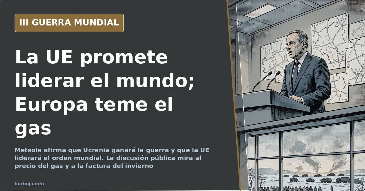 Metsola: Ucrania ganará y la UE liderará el orden mundial