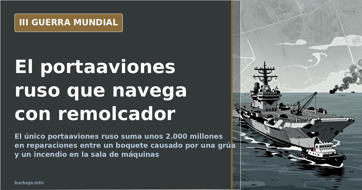 El portaaviones ruso Kuznetsov acumula 2.000 millones en averías
