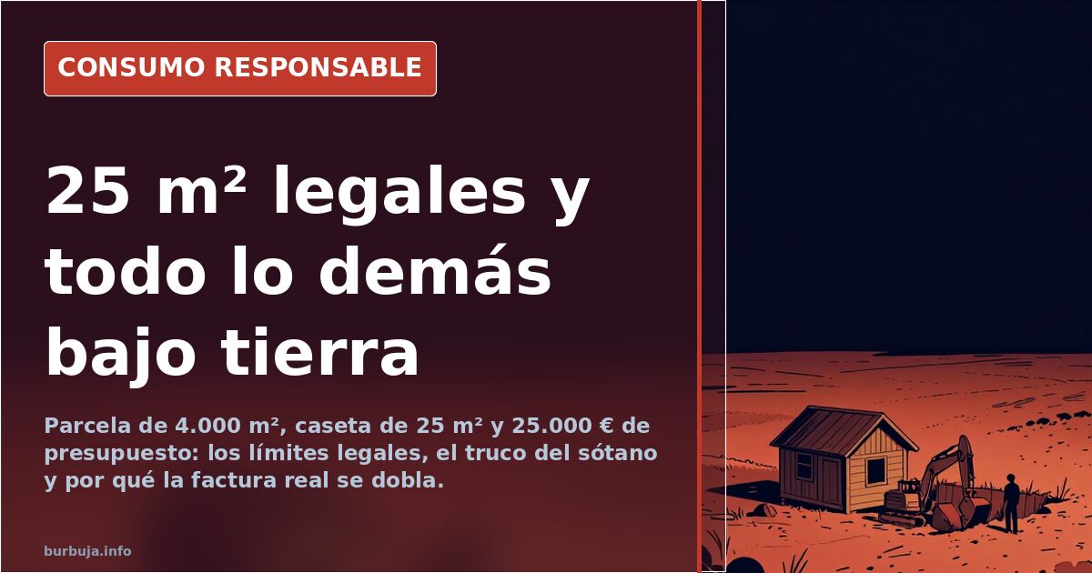 Fachada de una caseta de aperos de ladrillo visto con un gran ventanal en una parcela rústica de 4.000 metros cuadrados