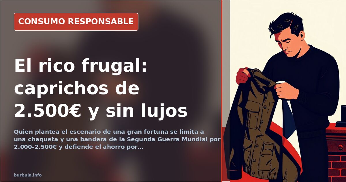 Colección de objetos históricos de la Segunda Guerra Mundial junto a símbolos de ahorro y consumo responsable