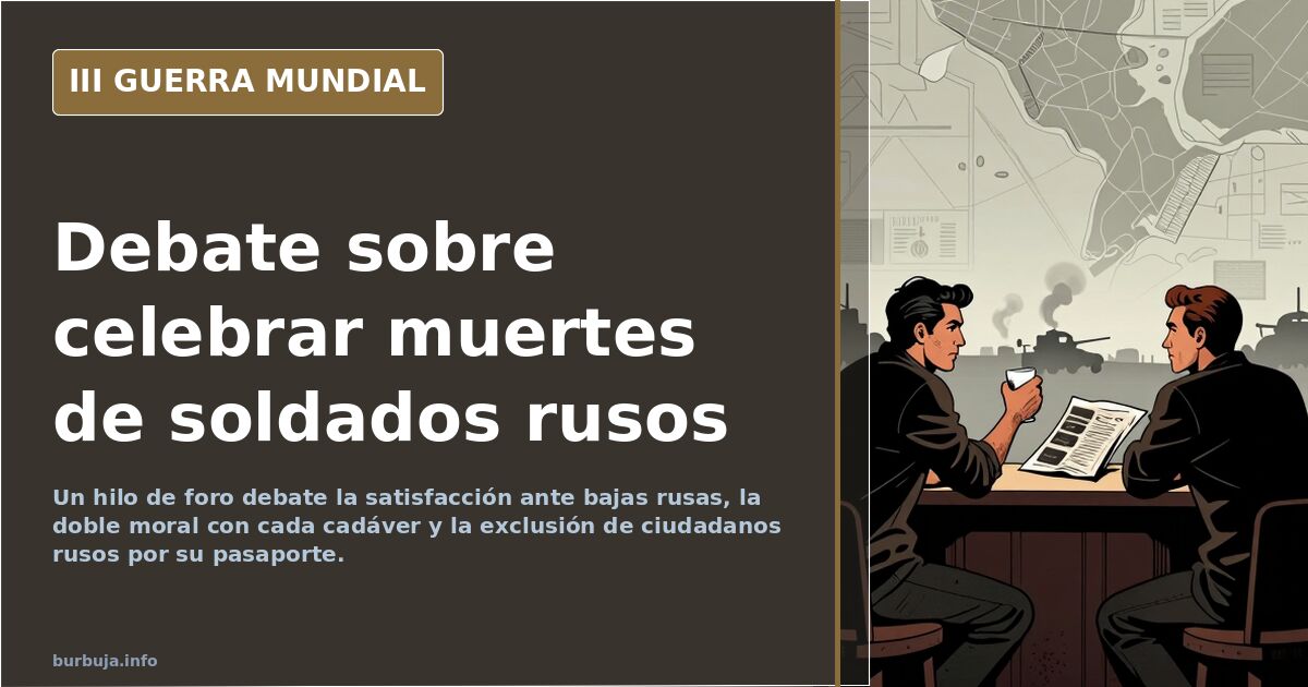 Ilustración documental desaturada de un conflicto armado con siluetas de equipo militar y humo lejano en el horizonte