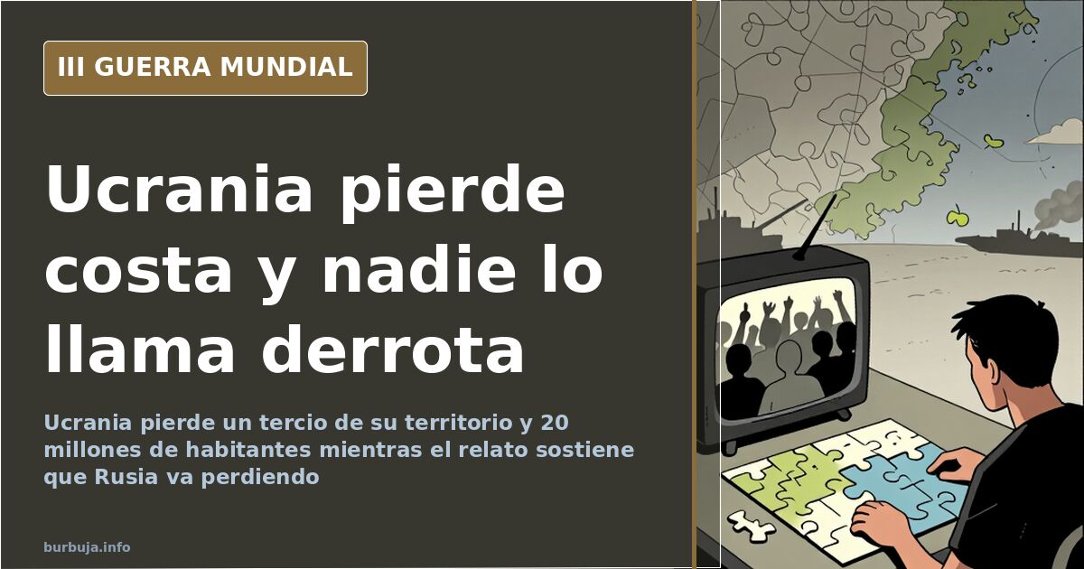Rusia va perdiendo: el tercio de Ucrania que ya nadie cuenta