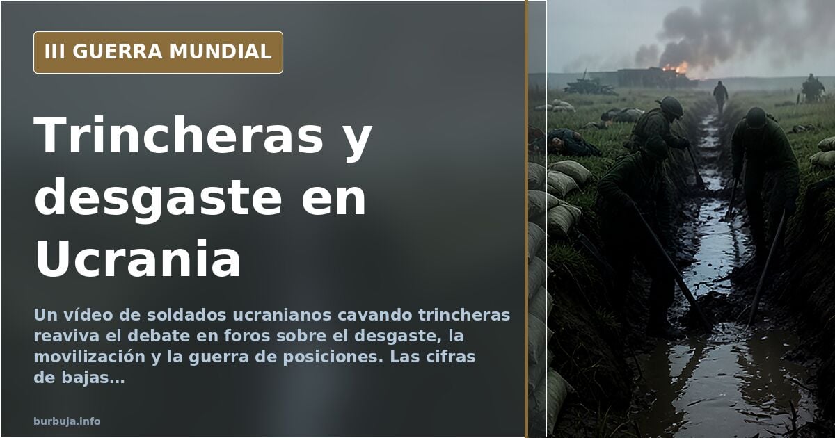 Debate en foros sobre trincheras y tropas ucranianas sin instrucción