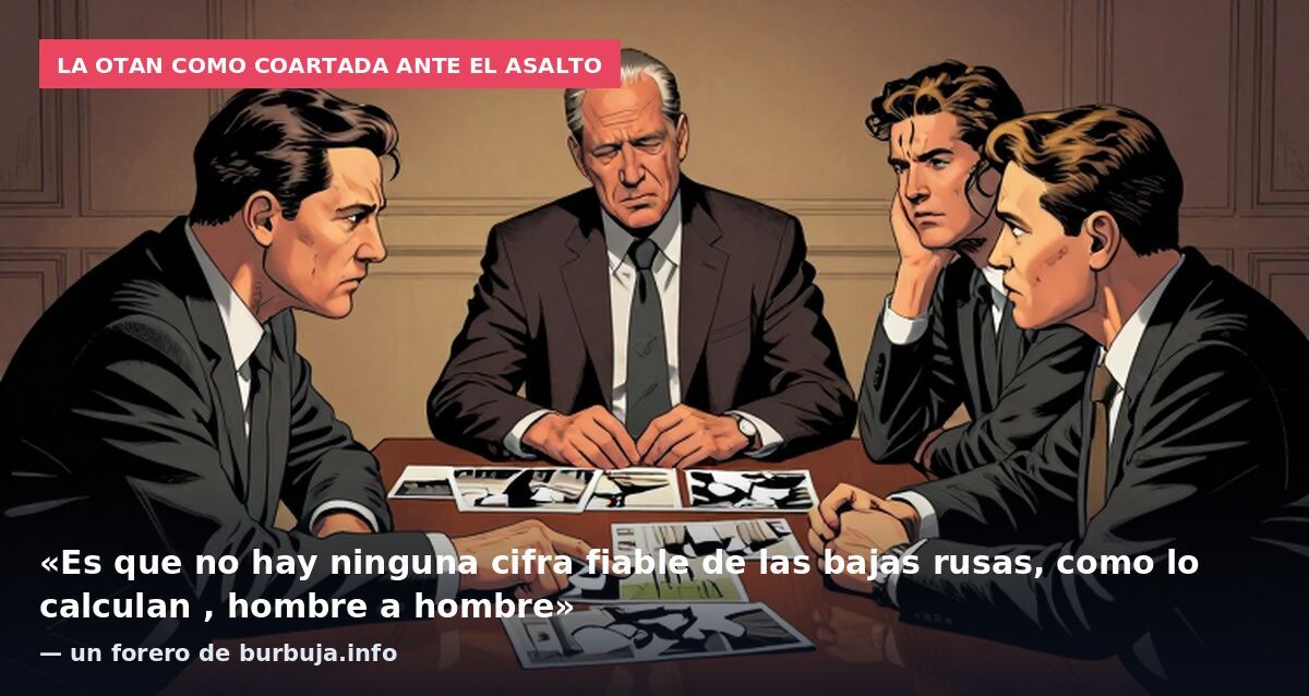 La OTAN como coartada ante el asalto: «Es que no hay ninguna cifra fiable de las bajas rusas, como lo calculan , hombre a hombre» — un forero de burbuja.info