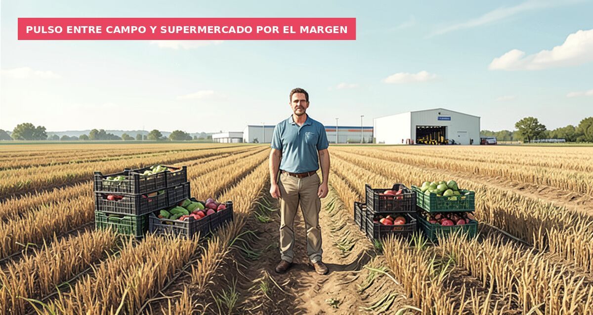 Pulso entre campo y supermercado por el margen