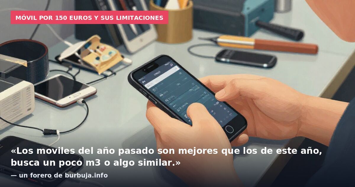 Móvil por 150 euros y sus limitaciones: «Los moviles del año pasado son mejores que los de este año, busca un poco m3 o algo similar.» — un forero de burbuja.info