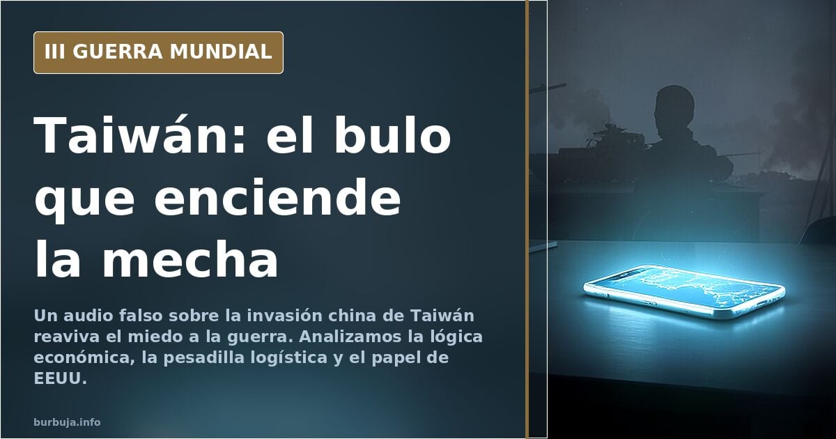 Mapa del estrecho de Taiwán con siluetas de buques de guerra y rutas comerciales, en tonos desaturados