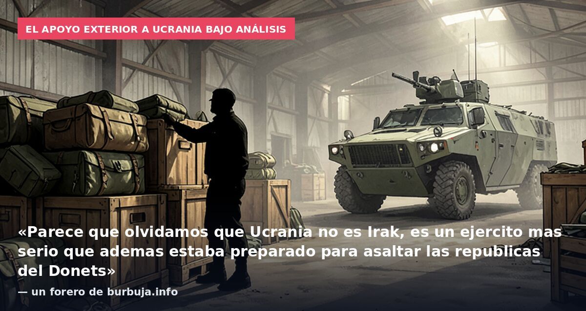 El apoyo exterior a Ucrania bajo análisis: «Parece que olvidamos que Ucrania no es Irak, es un ejercito mas serio que ademas estaba preparado para asaltar las republicas del Donets» — un forero de burbuja.info