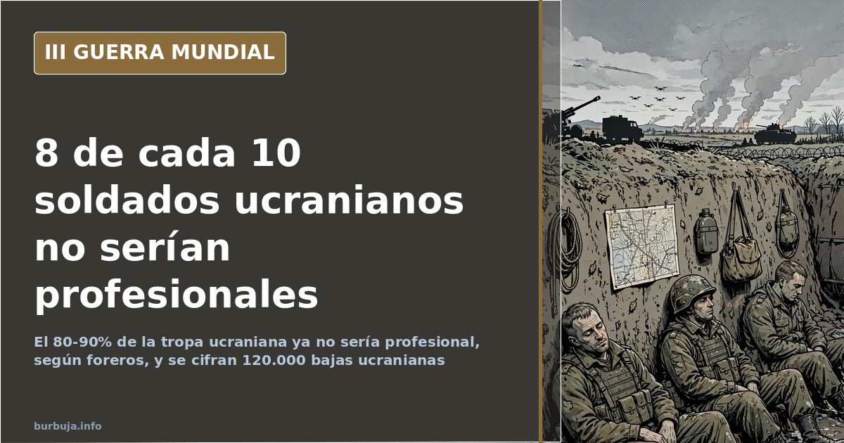 Un forero cifra en el 80-90% la tropa ucraniana no profesional