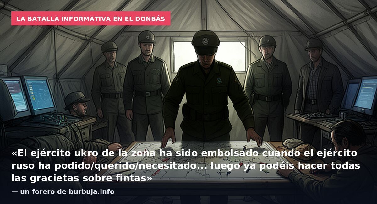 La batalla informativa en el Donbás: «El ejército ukro de la zona ha sido embolsado cuando el ejército ruso ha podido/querido/necesitado... luego ya podéis hacer todas las gracietas sobre fintas» — un forero de burbuja.info