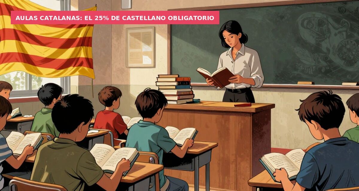 Aulas catalanas: el 25% de castellano obligatorio