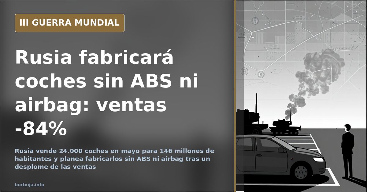 Línea de montaje de una fábrica de coches rusos detenida por falta de componentes electrónicos en una planta industrial