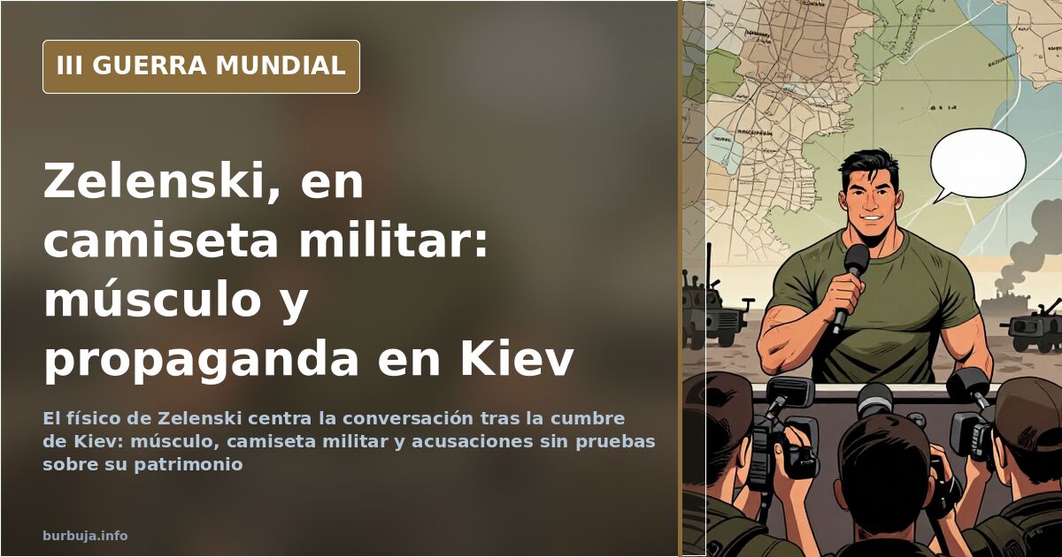 Zelenski se pone fuerte: el músculo como arma de propaganda