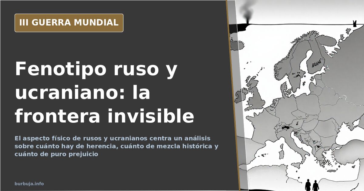 Rasgos rusos y ucranianos: qué separa el fenotipo y qué el idioma