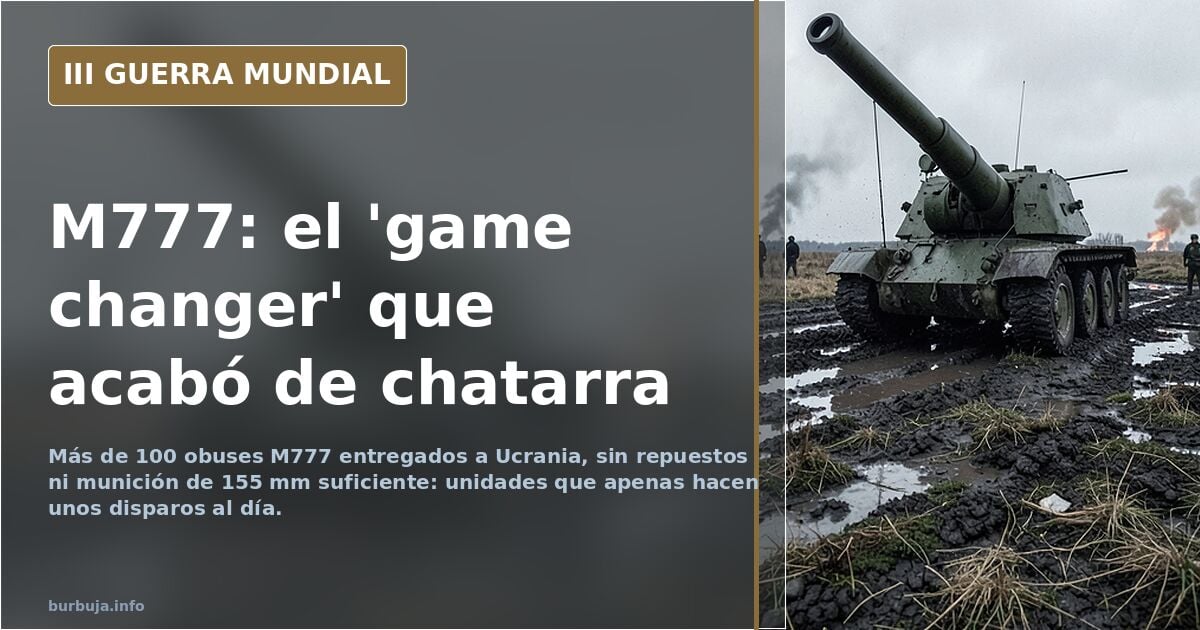 M777 en Ucrania: el cañón que llegó sin repuestos ni munición