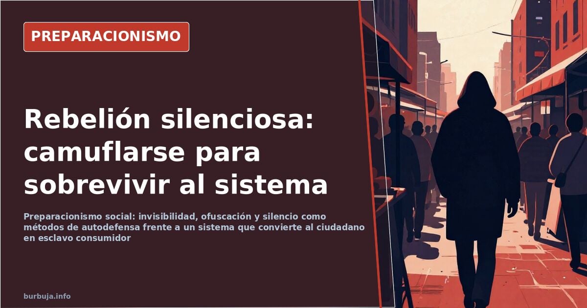 Social prepping: the silent rebellion against the system