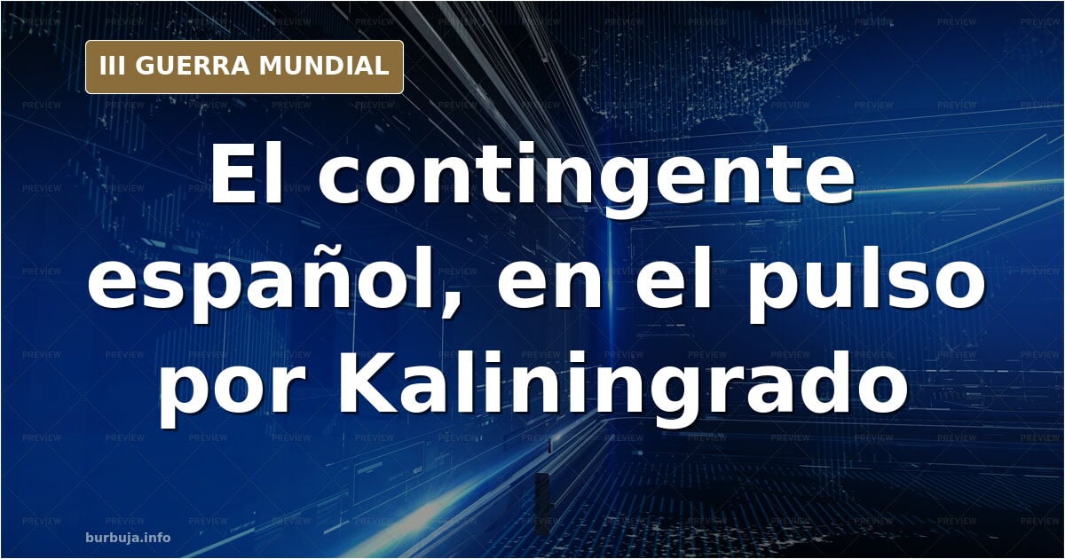 Mapa del Báltico con la vía ferroviaria cortada hacia Kaliningrado, siluetas de buques y cazas sobre la llanura lituana
