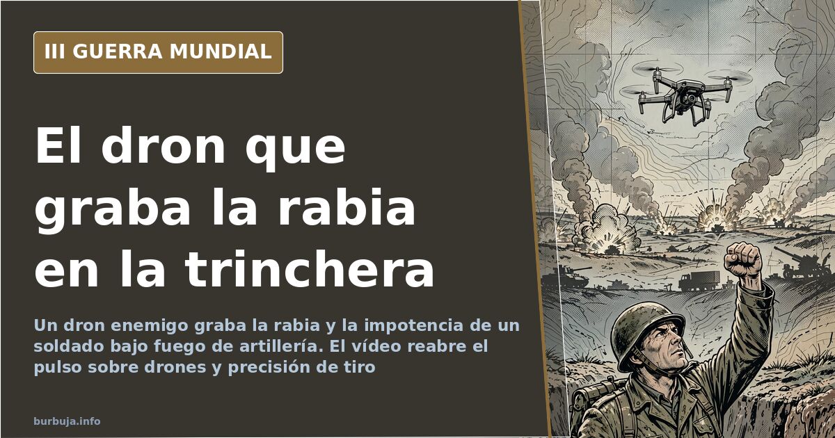 La trinchera grabada por un dron enemigo: rabia e impotencia