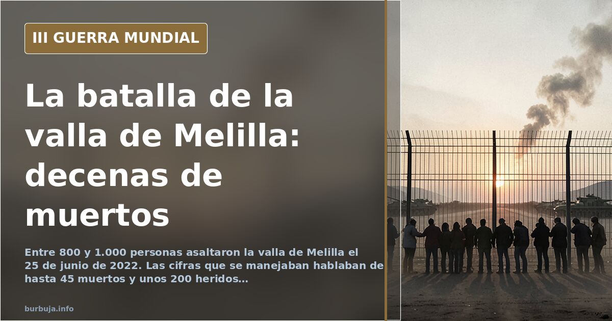 Melilla: el asalto masivo que dejó decenas de muertos en la valla