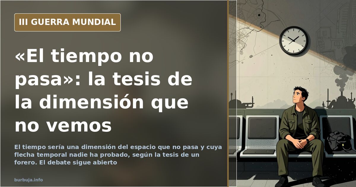 «El tiempo no pasa»: la tesis de la dimensión que no vemos