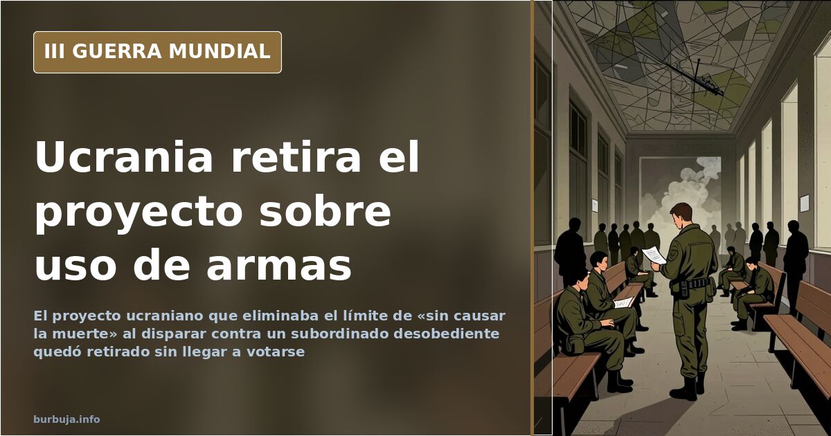 Ucrania retira el proyecto que quitaba el límite de «sin causar la muerte»