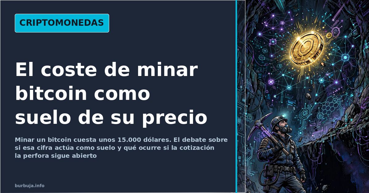 Nodos de la red bitcoin conectados a granjas de minado, con circuitos en cian y violeta sobre fondo oscuro