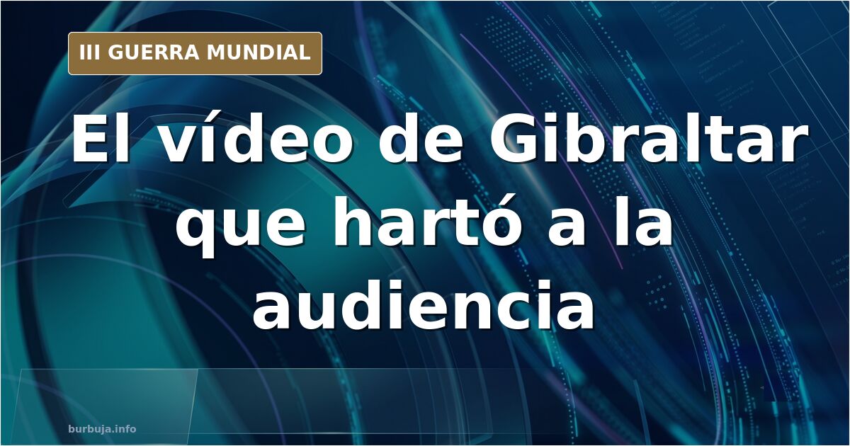 Interfaz de un canal de divulgación geopolítica en YouTube con vídeos sobre Gibraltar y la guerra de Ucrania