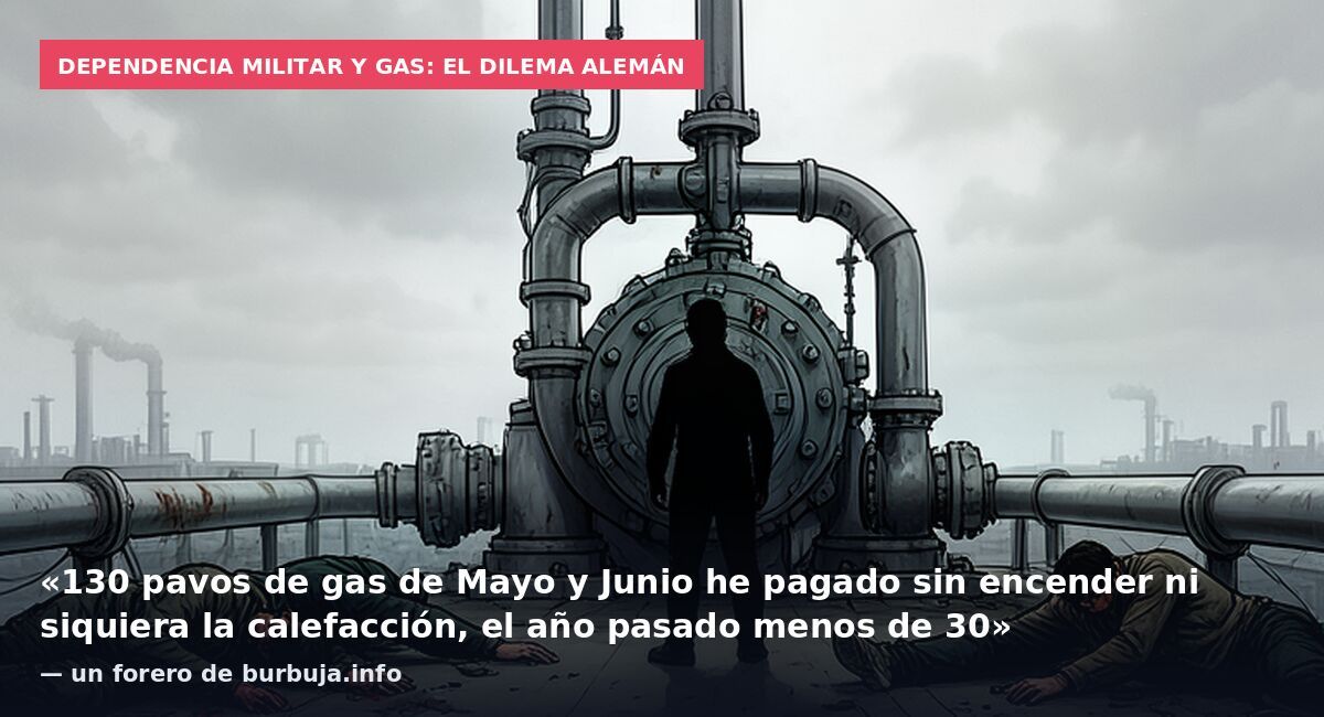 Dependencia militar y gas: el dilema alemán: «130 pavos de gas de Mayo y Junio he pagado sin encender ni siquiera la calefacción, el año pasado menos de 30» — un forero de burbuja.info